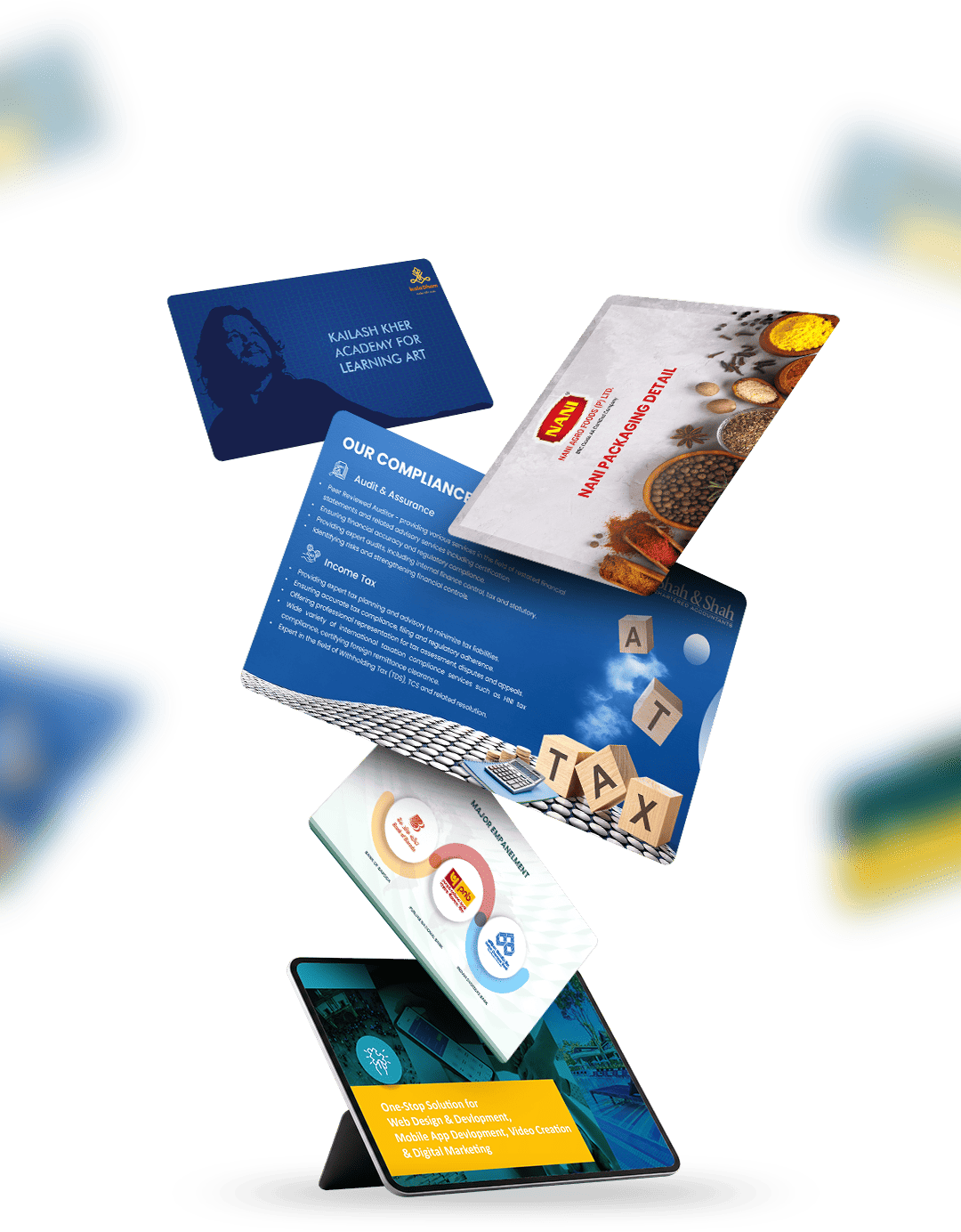 Professional Presentation Design Service showcasing modern business slides
