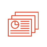 Flexible, searchable slide library for updates with lightweight PDFs and web-ready versions – integrated report design and corporate report design solutions
